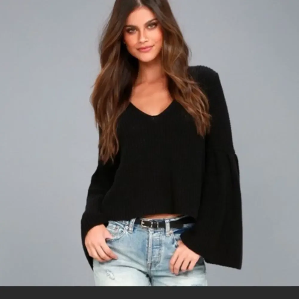 Free people damsel bell sleeve sweater